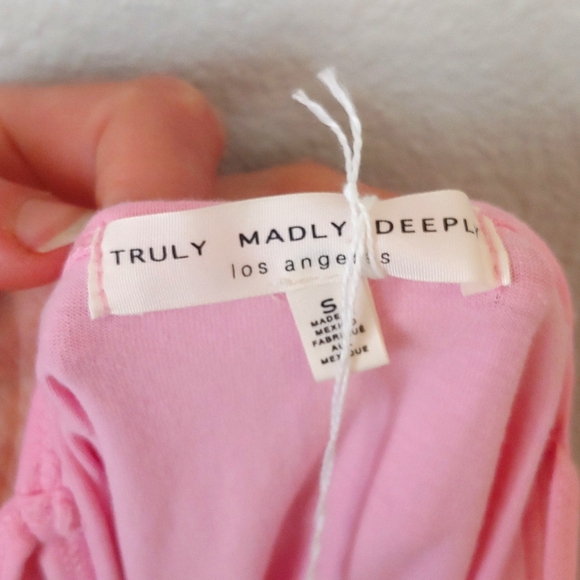 Truly Madly Deeply | UO Baby Pink Butterfly Dress - Picture 11 of 13